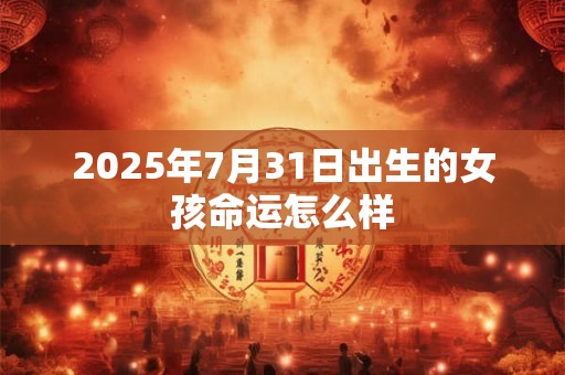 2025年7月31日出生的女孩命运怎么样 2025年7月31日出生的女孩命运怎么样