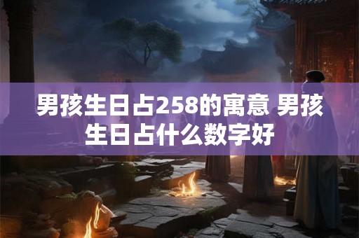 男孩生日占258的寓意 男孩生日占什么数字好 男孩生日占258的寓意 男孩生日占什么数字好