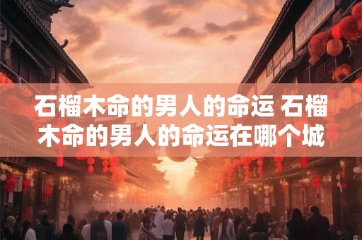 石榴木命的男人的命运 石榴木命的男人的命运在哪个城市发展 石榴木命的男人的命运 石榴木命的男人的命运在哪个城市发展