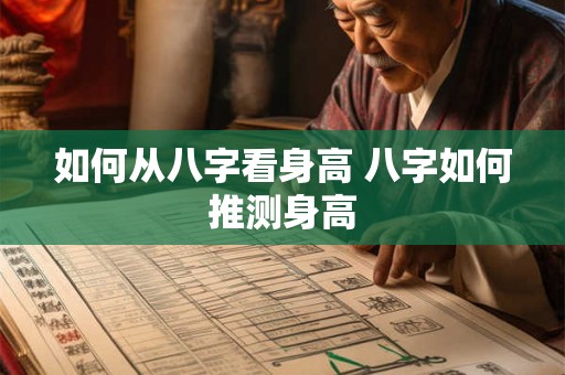 如何从八字看身高 八字如何推测身高 如何从八字看身高 八字如何推测身高