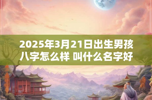 2025年3月21日出生男孩八字怎么样 叫什么名字好听有内涵