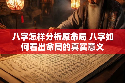 八字怎样分析原命局 八字如何看出命局的真实意义