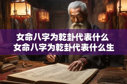 女命八字为乾卦代表什么 女命八字为乾卦代表什么生肖