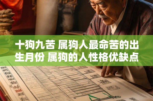 十狗九苦 属狗人最命苦的出生月份 属狗的人性格优缺点 十狗九苦 属狗人最命苦的出生月份 属狗的人性格优缺点