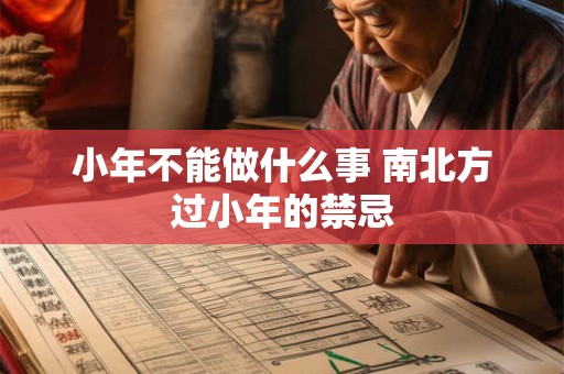 小年不能做什么事 南北方过小年的禁忌 小年不能做什么事 南北方过小年的禁忌
