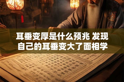 耳垂变厚是什么预兆 发现自己的耳垂变大了面相学 耳垂变厚是什么预兆 发现自己的耳垂变大了面相学