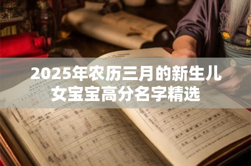 2025年农历三月的新生儿女宝宝高分名字精选