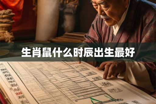 生肖鼠什么时辰出生最好