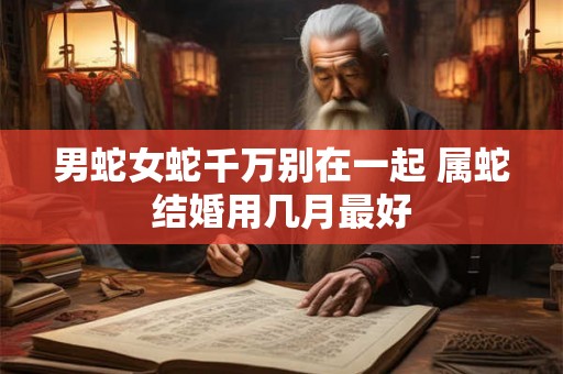 男蛇女蛇千万别在一起 属蛇结婚用几月最好 男蛇女蛇千万别在一起 属蛇结婚用几月最好