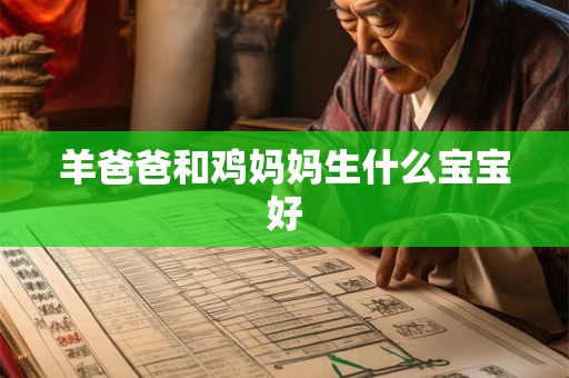 羊爸爸和鸡妈妈生什么宝宝好 羊爸爸和鸡妈妈生什么宝宝好
