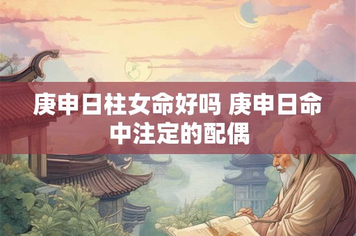 庚申日柱女命好吗 庚申日命中注定的配偶 庚申日柱女命好吗 庚申日命中注定的配偶