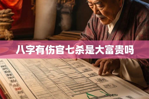 八字有伤官七杀是大富贵吗