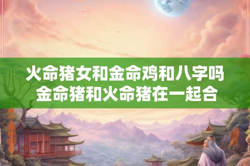 火命猪女和金命鸡和八字吗 金命猪和火命猪在一起合适吗 火命猪女和金命鸡和八字吗 金命猪和火命猪在一起合适吗