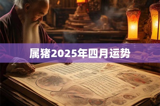 属猪2025年四月运势 属猪2025年四月运势