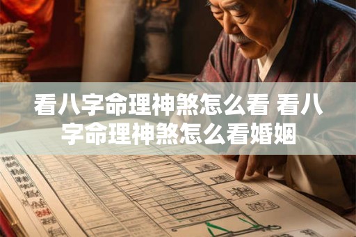 看八字命理神煞怎么看 看八字命理神煞怎么看婚姻