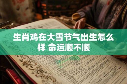 生肖鸡在大雪节气出生怎么样 命运顺不顺 生肖鸡在大雪节气出生怎么样 命运顺不顺