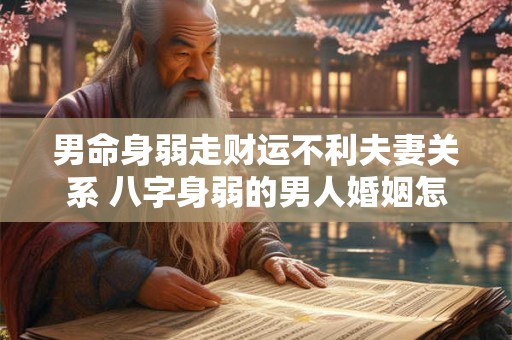 男命身弱走财运不利夫妻关系 八字身弱的男人婚姻怎么样 男命身弱走财运不利夫妻关系 八字身弱的男人婚姻怎么样