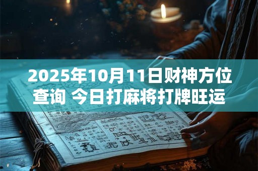 2025年10月11日财神方位查询 今日打麻将打牌旺运方位