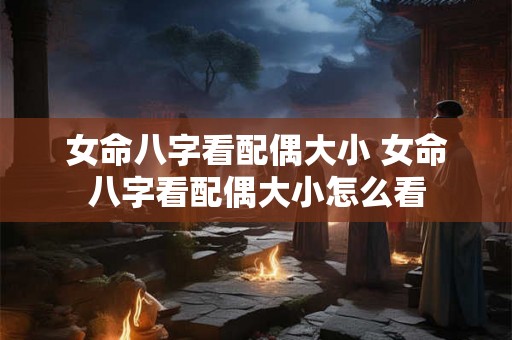 女命八字看配偶大小 女命八字看配偶大小怎么看 女命八字看配偶大小 女命八字看配偶大小怎么看