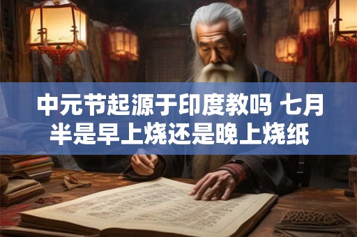 中元节起源于印度教吗 七月半是早上烧还是晚上烧纸