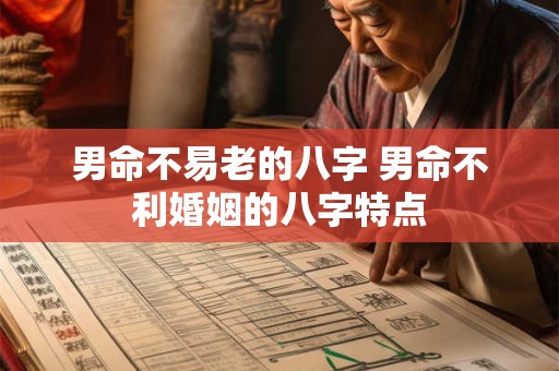 男命不易老的八字 男命不利婚姻的八字特点
