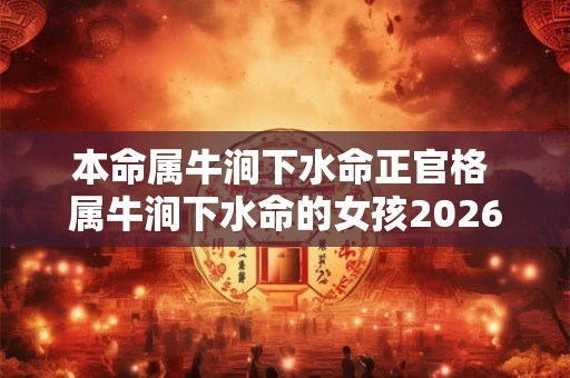 本命属牛涧下水命正官格 属牛涧下水命的女孩2026运势 本命属牛涧下水命正官格 属牛涧下水命的女孩2026运势
