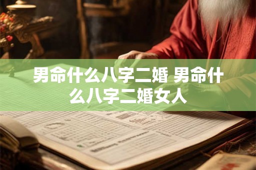 男命什么八字二婚 男命什么八字二婚女人 男命什么八字二婚 男命什么八字二婚女人