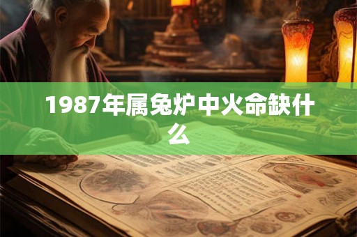 1987年属兔炉中火命缺什么 1987年属兔炉中火命缺什么