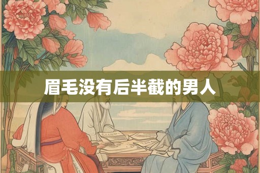 眉毛没有后半截的男人 眉毛没有后半截的男人
