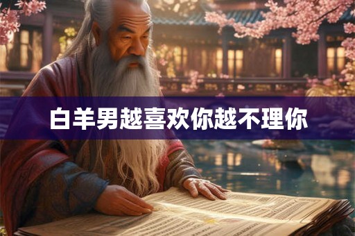 白羊男越喜欢你越不理你