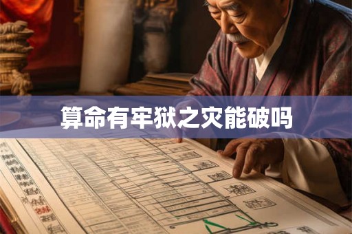 算命有牢狱之灾能破吗 算命有牢狱之灾能破吗