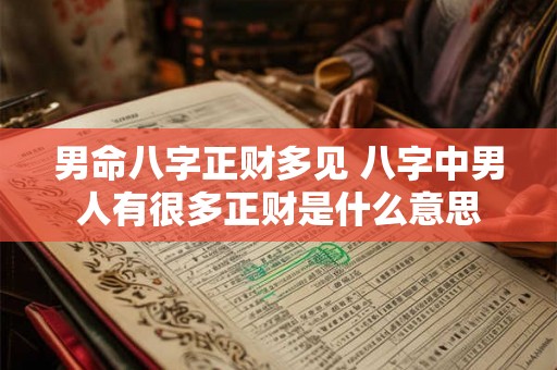 男命八字正财多见 八字中男人有很多正财是什么意思 男命八字正财多见 八字中男人有很多正财是什么意思