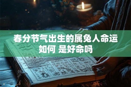 春分节气出生的属兔人命运如何 是好命吗