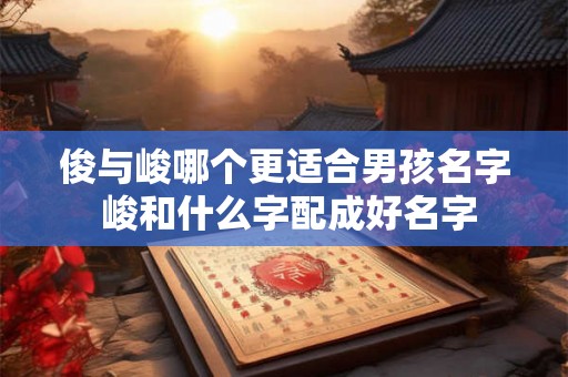 俊与峻哪个更适合男孩名字 峻和什么字配成好名字 俊与峻哪个更适合男孩名字 峻和什么字配成好名字