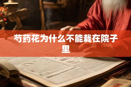 芍药花为什么不能栽在院子里 芍药花为什么不能栽在院子里