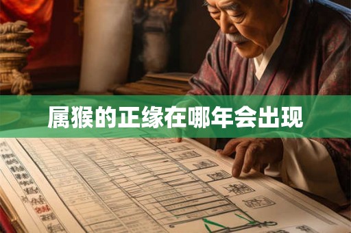 属猴的正缘在哪年会出现