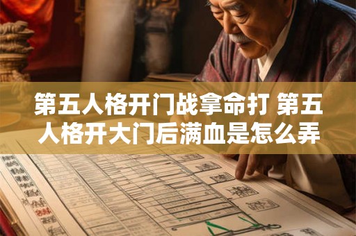 第五人格开门战拿命打 第五人格开大门后满血是怎么弄的 第五人格开门战拿命打 第五人格开大门后满血是怎么弄的