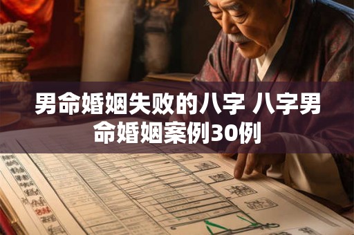 男命婚姻失败的八字 八字男命婚姻案例30例 男命婚姻失败的八字 八字男命婚姻案例30例