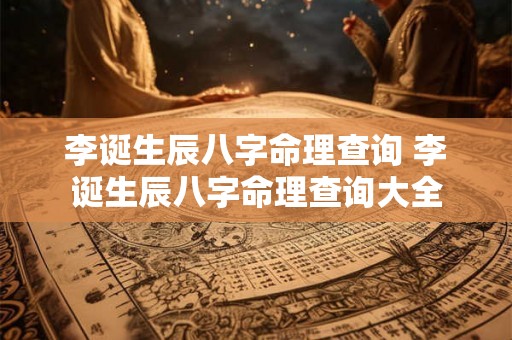 李诞生辰八字命理查询 李诞生辰八字命理查询大全 李诞生辰八字命理查询 李诞生辰八字命理查询大全