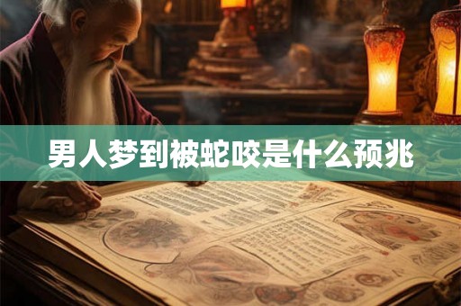 男人梦到被蛇咬是什么预兆 男人梦到被蛇咬是什么预兆