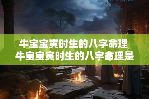 牛宝宝寅时生的八字命理 牛宝宝寅时生的八字命理是什么 牛宝宝寅时生的八字命理 牛宝宝寅时生的八字命理是什么