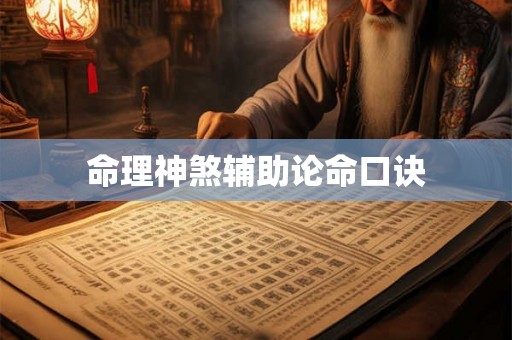 命理神煞辅助论命口诀 命理神煞辅助论命口诀