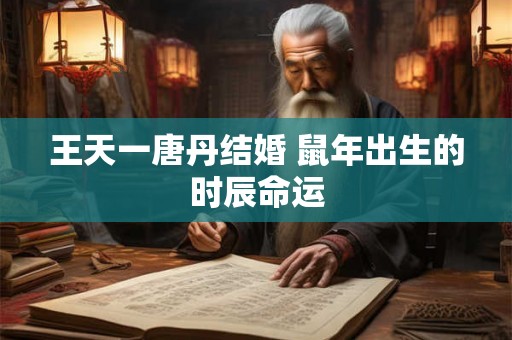 王天一唐丹结婚 鼠年出生的时辰命运 王天一唐丹结婚 鼠年出生的时辰命运