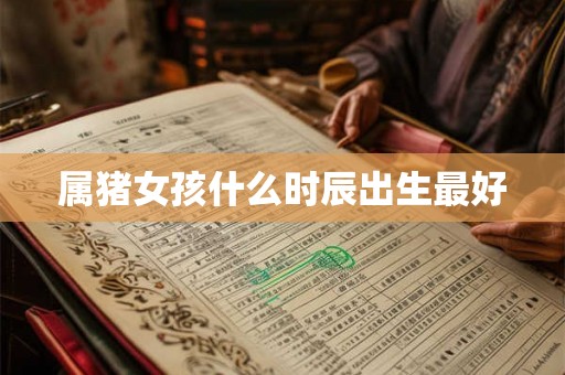 属猪女孩什么时辰出生最好 属猪女孩什么时辰出生最好