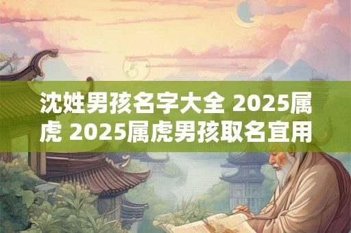沈姓男孩名字大全 2025属虎 2025属虎男孩取名宜用字 沈姓男孩名字大全 2025属虎 2025属虎男孩取名宜用字