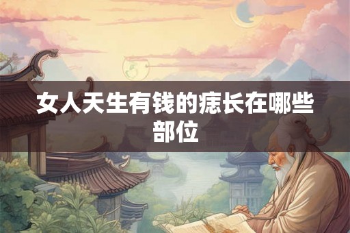 女人天生有钱的痣长在哪些部位 女人天生有钱的痣长在哪些部位