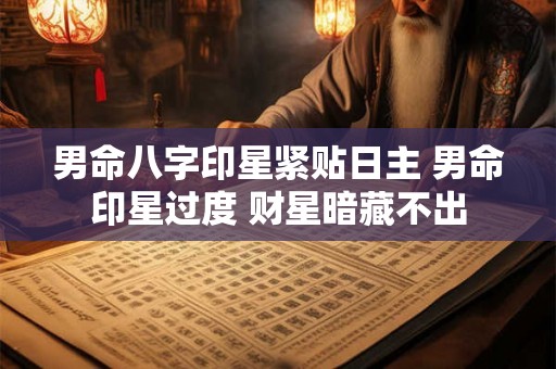 男命八字印星紧贴日主 男命印星过度 财星暗藏不出 男命八字印星紧贴日主 男命印星过度 财星暗藏不出