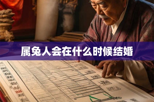 属兔人会在什么时候结婚 属兔人会在什么时候结婚