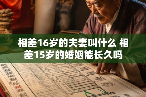 相差16岁的夫妻叫什么 相差15岁的婚姻能长久吗 相差16岁的夫妻叫什么 相差15岁的婚姻能长久吗