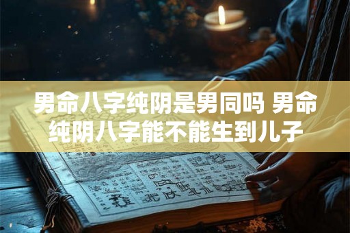 男命八字纯阴是男同吗 男命纯阴八字能不能生到儿子 男命八字纯阴是男同吗 男命纯阴八字能不能生到儿子